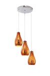 Wisząca lampa Acerto do salonu Sira miedziana