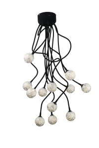 Lampa wisząca Acerto Betula 36W srebrna