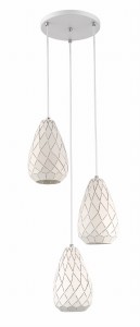 Lampa wisząca Acerto Scuta 3x40W biała